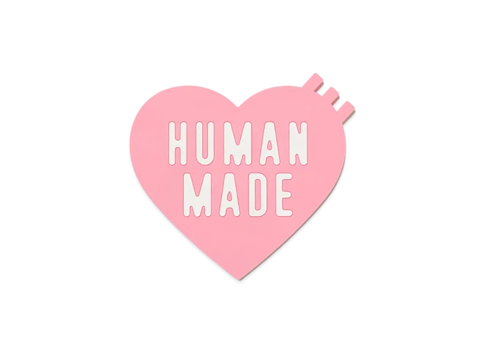 HUMAN MADE Heart Rubber Coaster "Pink"