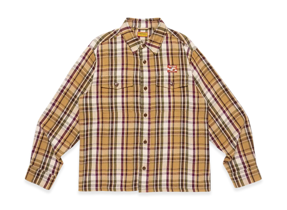 HUMAN MADE Check Shirt "Beige"