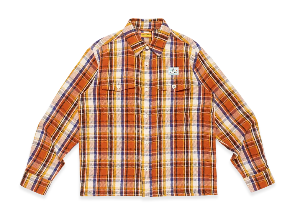 HUMAN MADE Check Shirt "Orange"