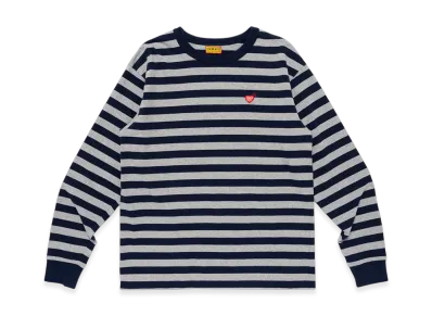 HUMAN MADE Striped L/S T-Shirt "Gray"