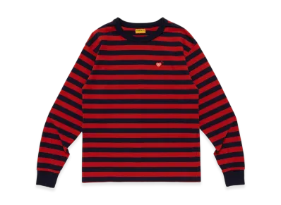 HUMAN MADE Striped L/S T-Shirt "Red"