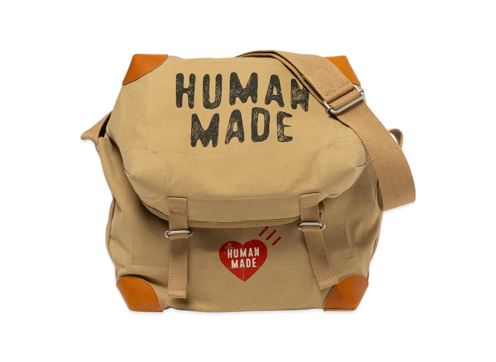 HUMAN MADE Canvas Shoulder Bag "Brown"