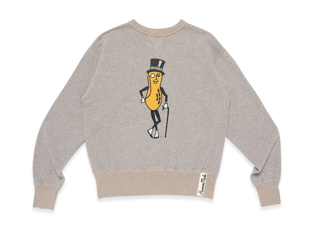 HUMAN MADE Mr.Peanut Tsuriami Sweatshirt "Gray"