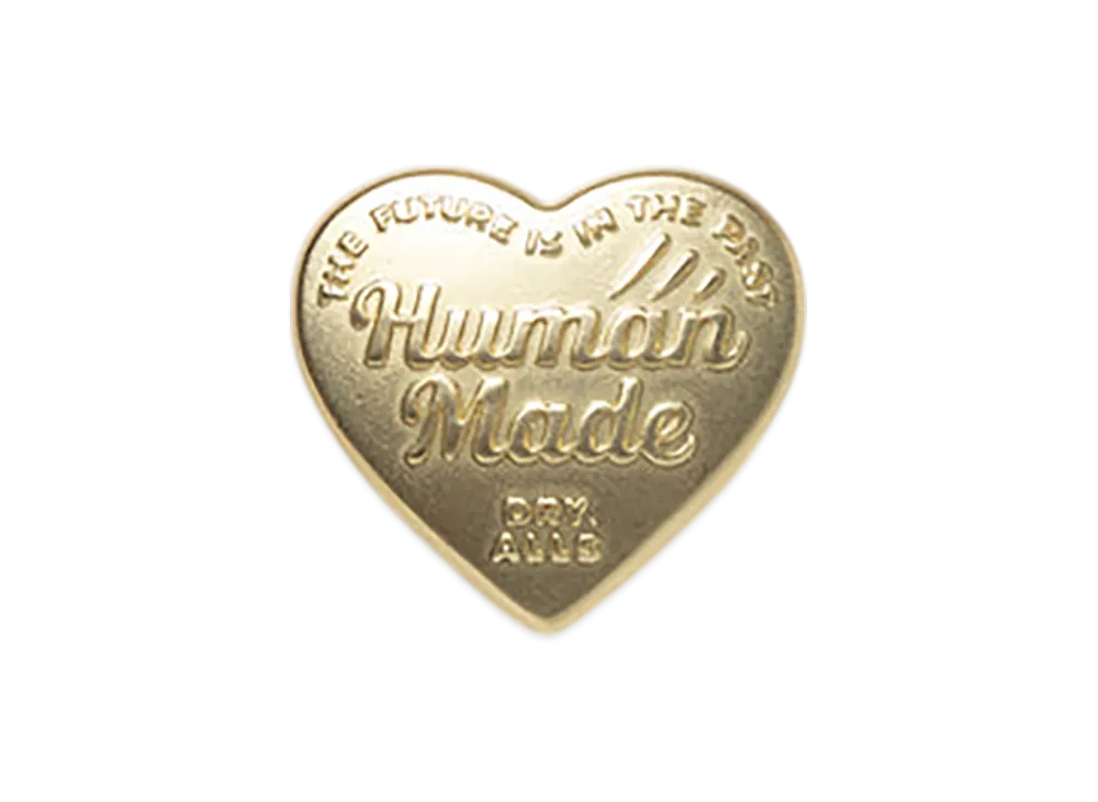 HUMAN MADE Heart Pins "Gold"