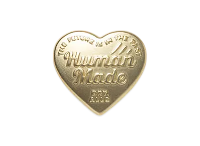 HUMAN MADE Heart Pins "Gold"