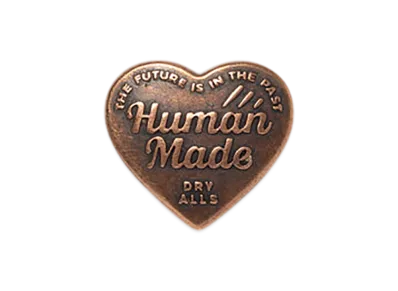 HUMAN MADE Heart Pins "Brown"