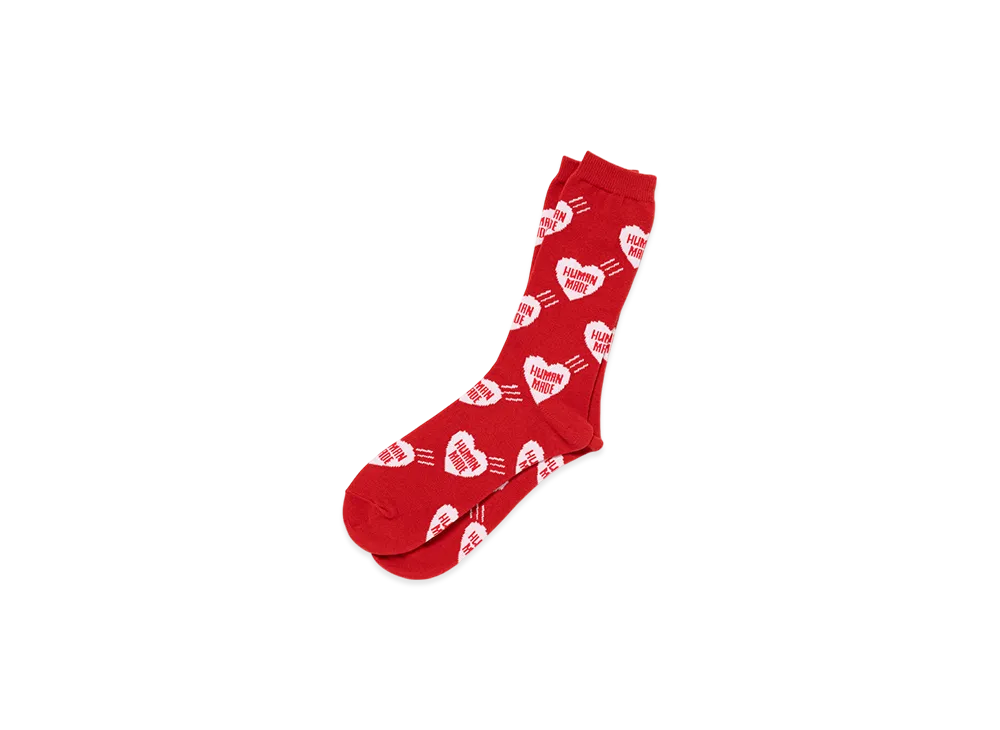 HUMAN MADE Heart Socks "Red"