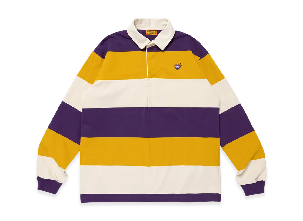 HUMAN MADE Rugby Shirt "Purple"
