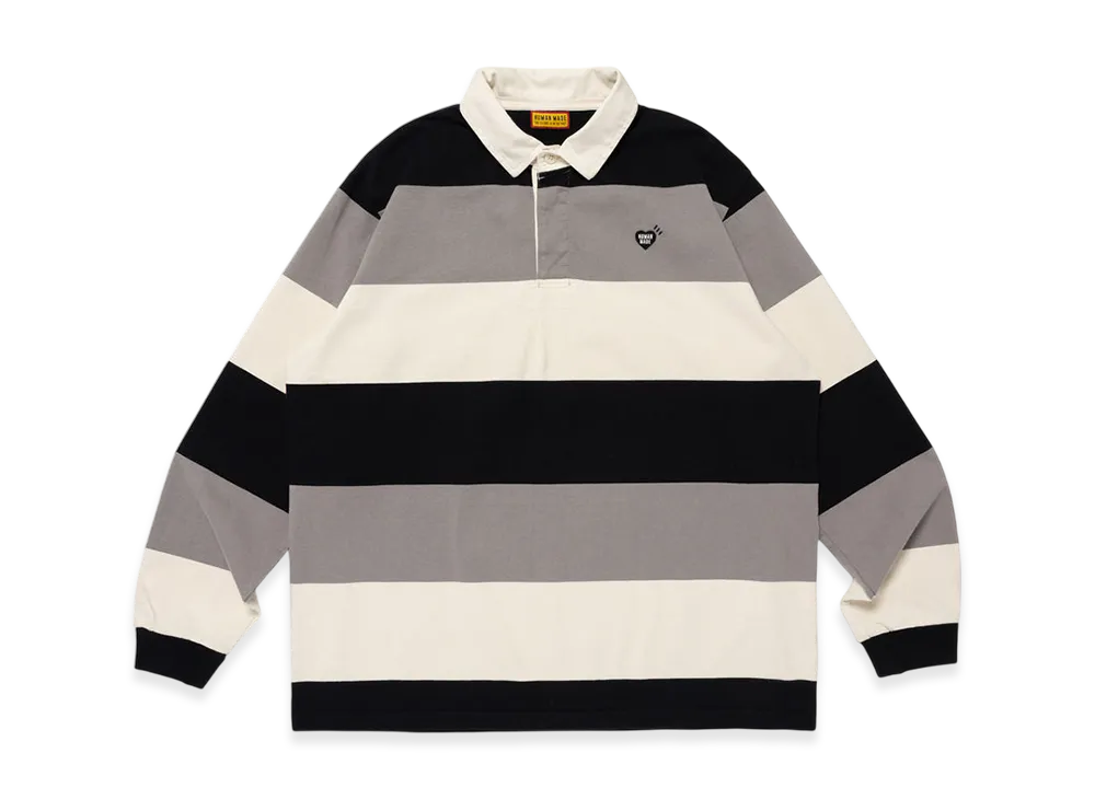 ヒューマンメイド ラグビー シャツ "ブラック"