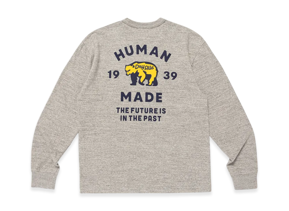 HUMAN MADE Graphic L/S T-Shirt "Gray"