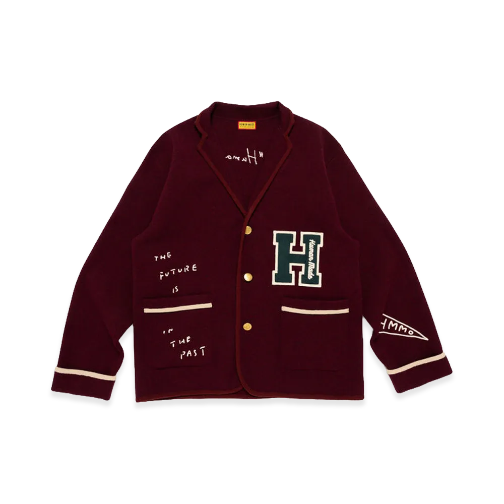 HUMAN MADE Knit Blazer "Burgundy"
