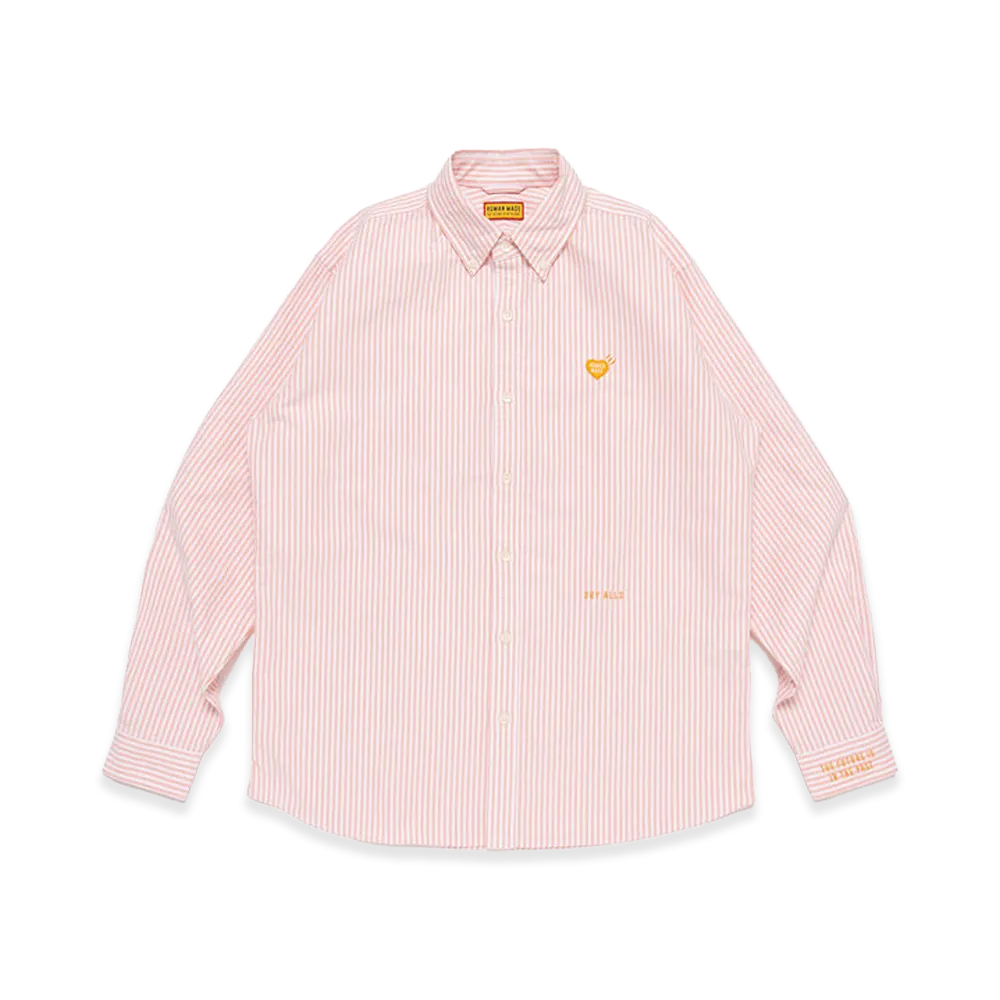 HUMAN MADE Oxford Striped BD Shirt "Orange"