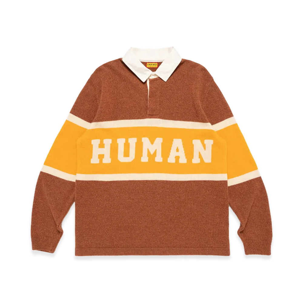 HUMAN MADE Rugby Knit Sweater "Orange"