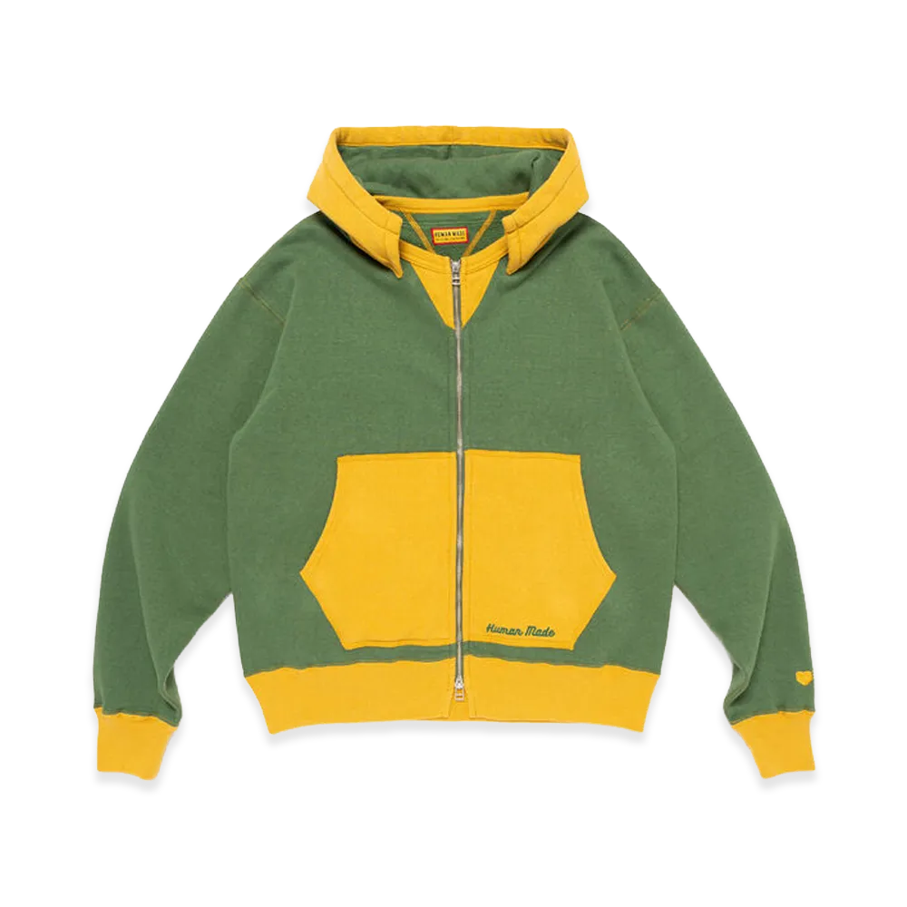 HUMAN MADE Zip-Up After Hoodie "Green"