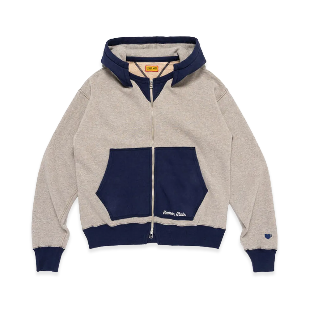 HUMAN MADE Zip-Up After Hoodie "Gray"