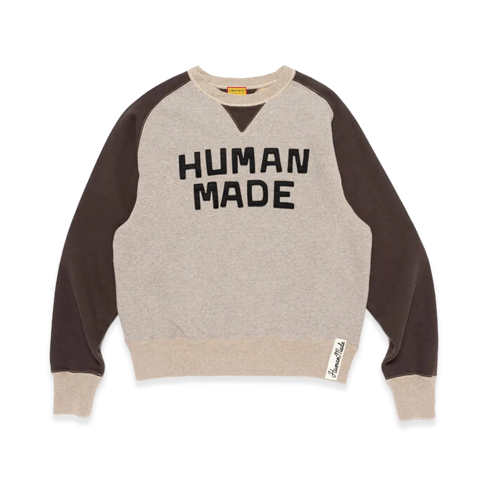 HUMAN MADE Raglan Tsuriami Sweatshirt "Charcoal"