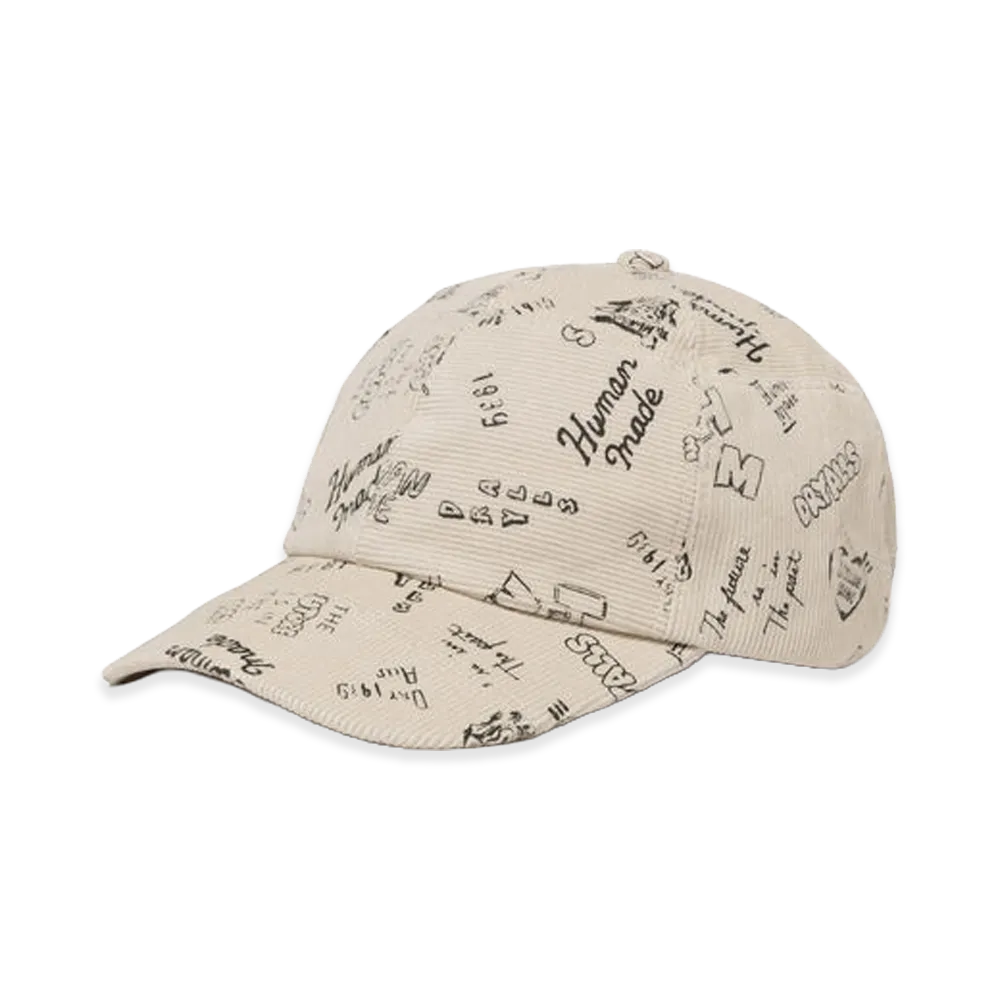 HUMAN MADE Corduroy Patchwork Cap "White"