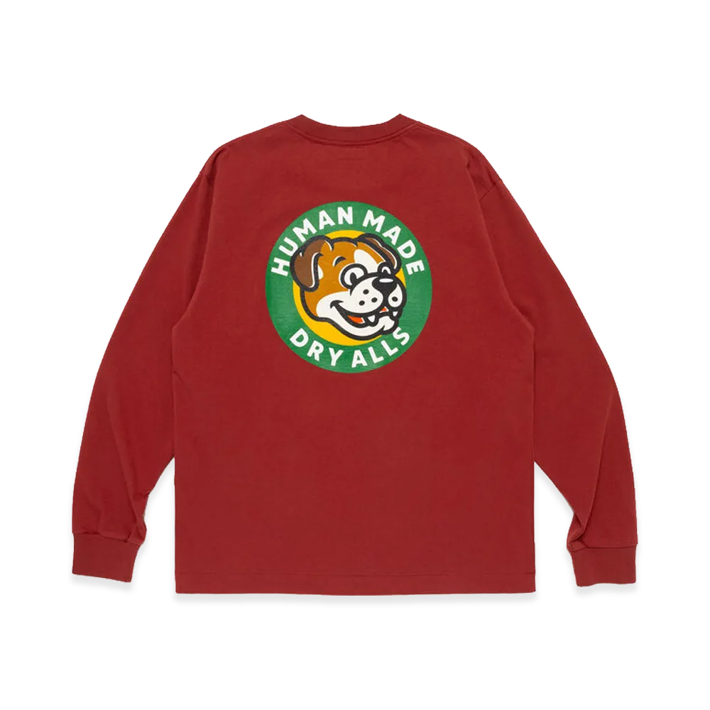 HUMAN MADE Graphic L/S T-Shirt "Burgundy"