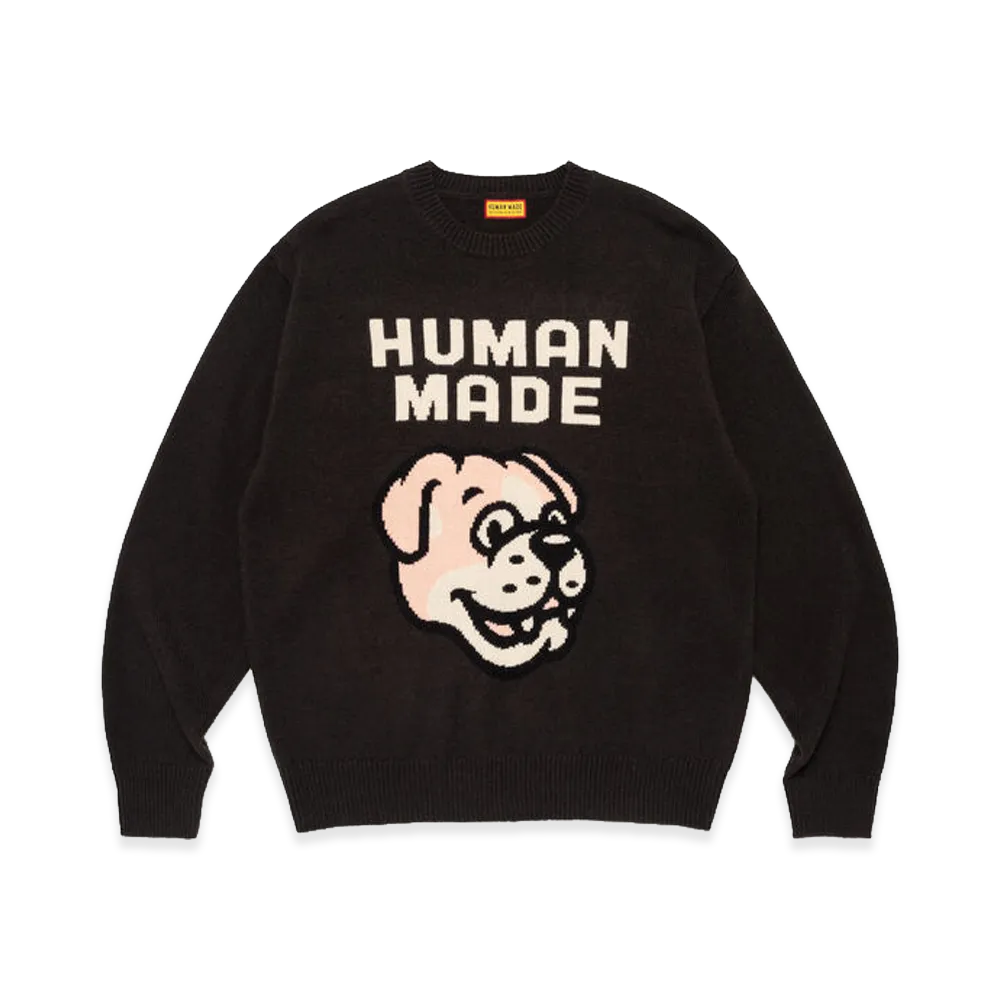 HUMAN MADE College Knit Sweater "Black"