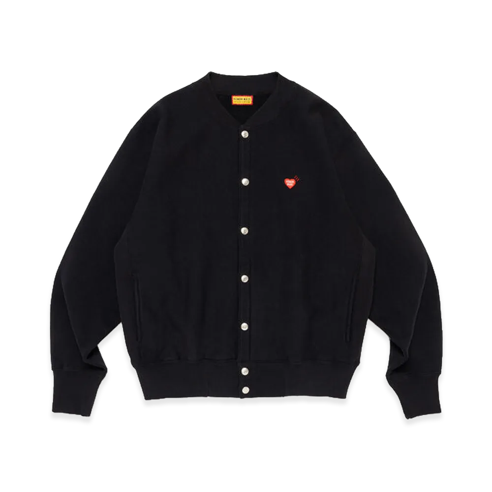 HUMAN MADE Heavyweight Sweat Cardigan "Black"