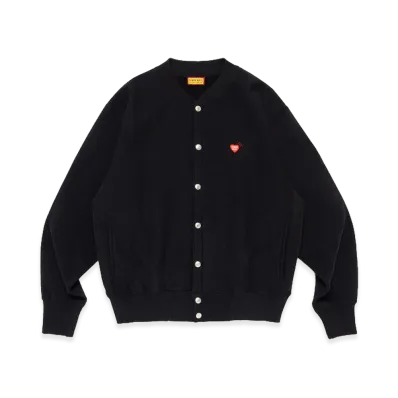 HUMAN MADE Heavyweight Sweat Cardigan "Black"