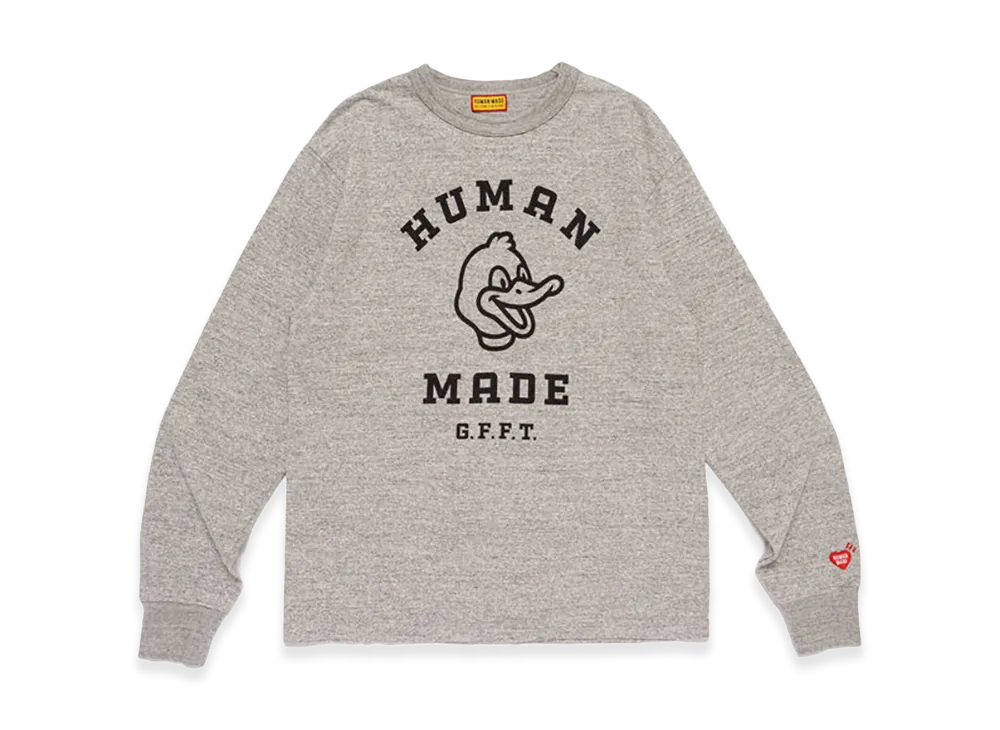 HUMAN MADE Graphic L/S T-Shirt "Gray"