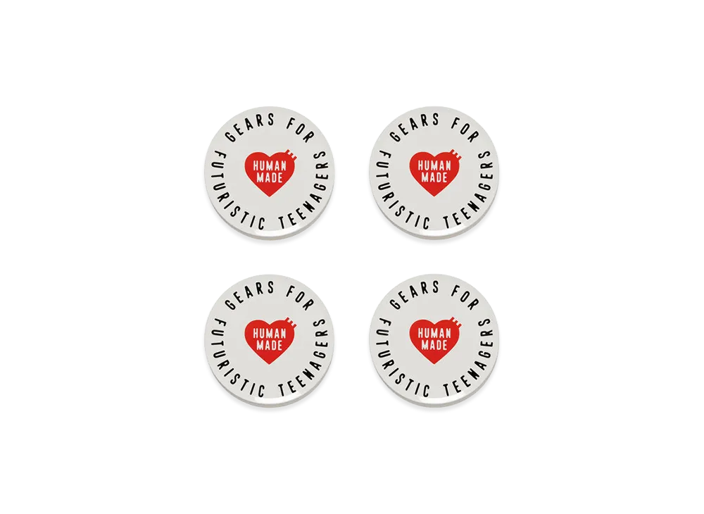 HUMAN MADE Heart Coaster Set "White"