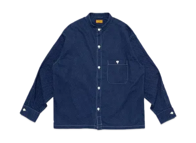 HUMAN MADE Denim Stand Collar Shirt "Indigo"