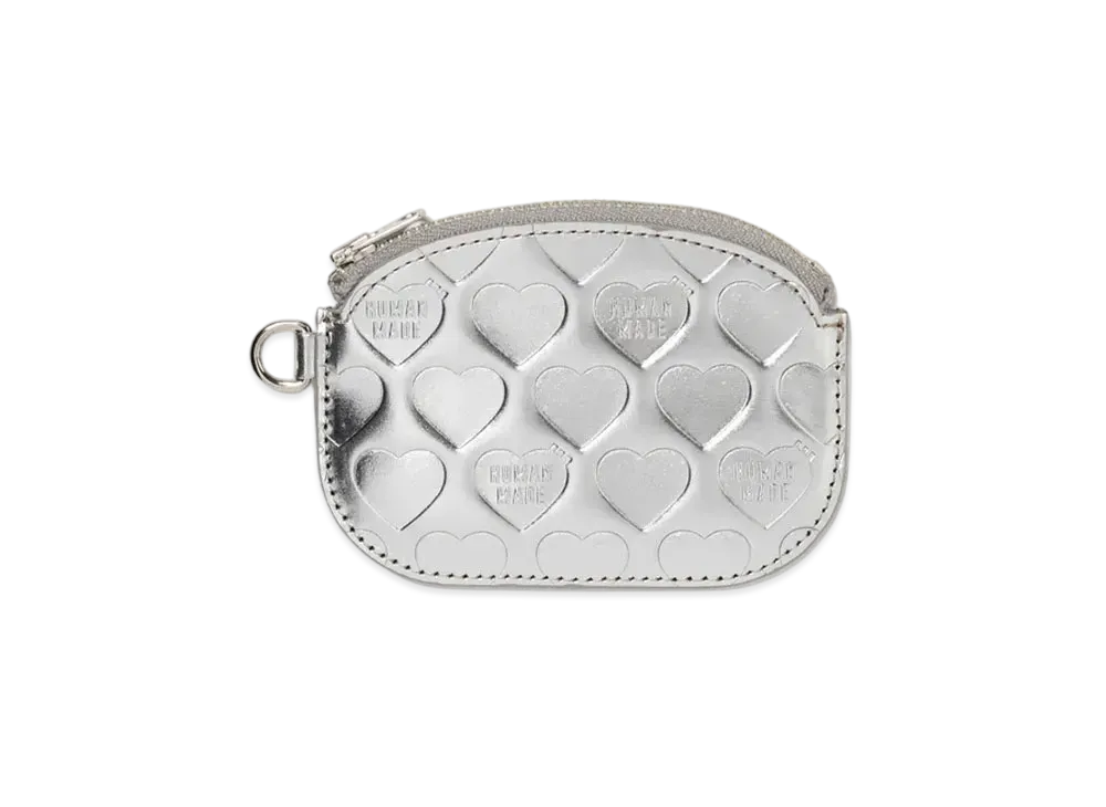 HUMAN MADE Leather Coin Case "Silver"