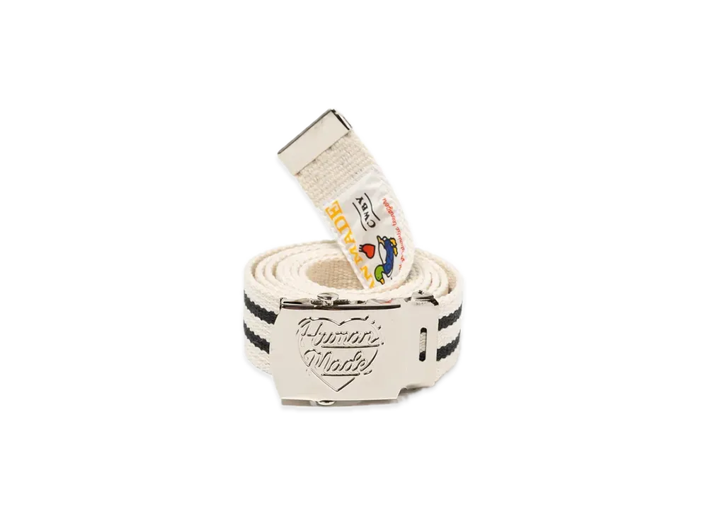 HUMAN MADE Web Belt "White"