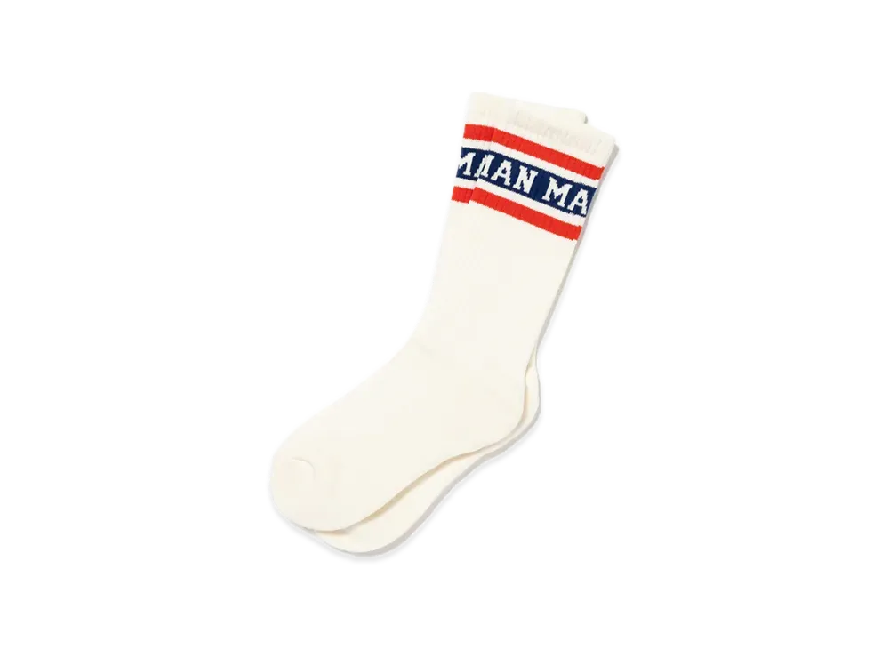 HUMAN MADE Line Socks "Red"