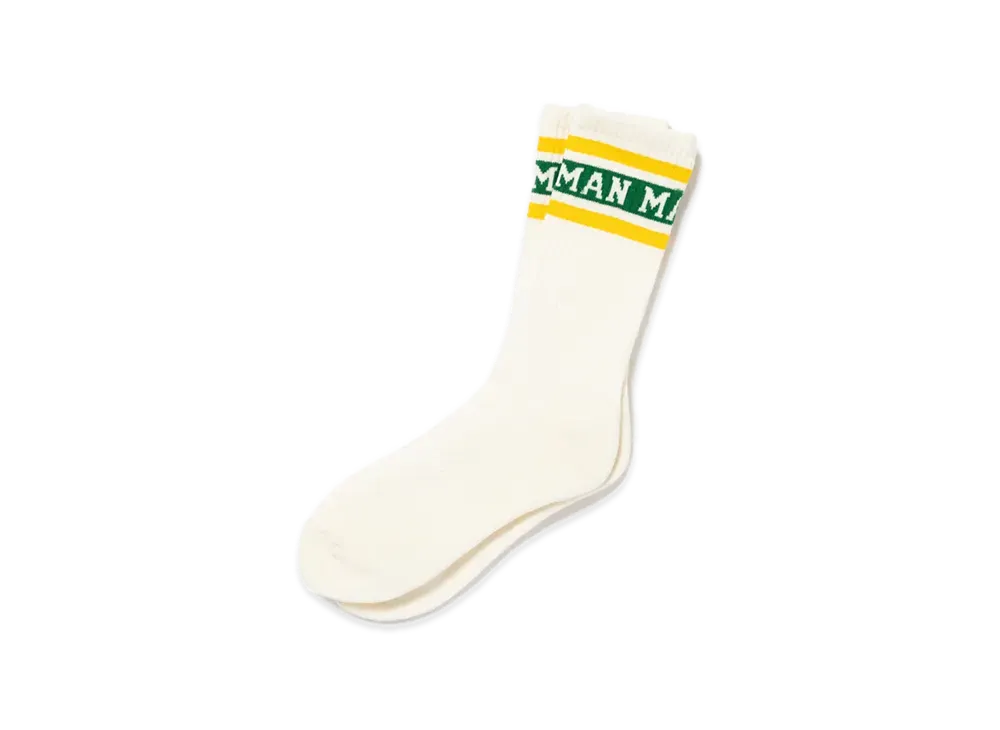 HUMAN MADE Line Socks "Yellow"