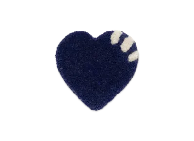 HUMAN MADE Heart Rug Coaster "Navy"