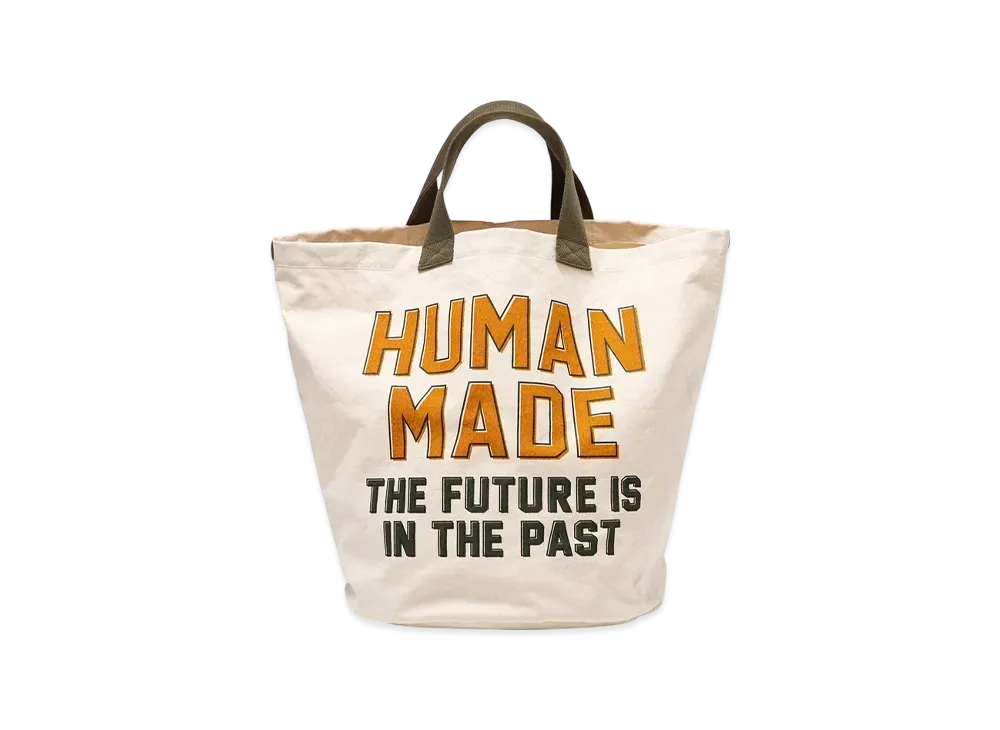 HUMAN MADE Canvas Tote Large "White"