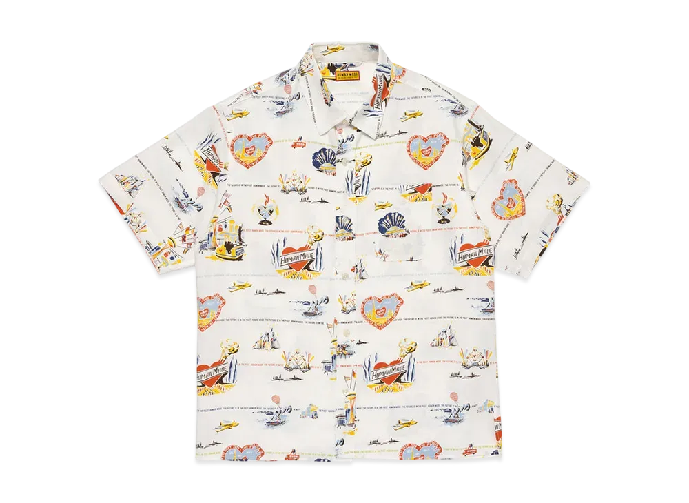 HUMAN MADE Printed Shirt "White"