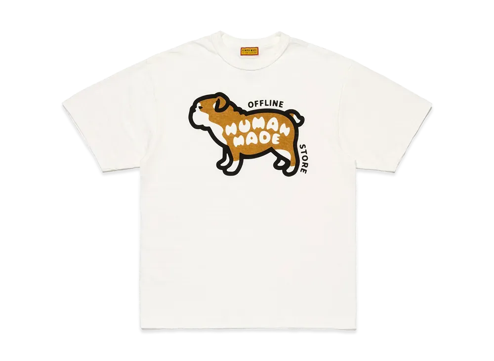 HUMAN MADE Stores Exclusive Animal Graphic T-Shirt Offline Store / Bulldog "White"