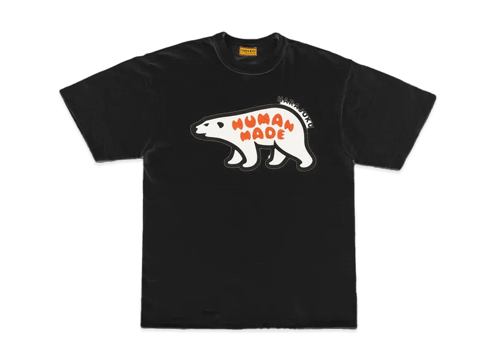 HUMAN MADE Stores Exclusive Animal Graphic T-Shirt Harajuku / Polar Bear "Black" HM29CS059