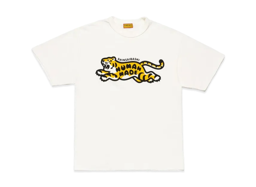 トップス HUMAN MADE Shinsaibashi Tee White (L) HUMAN MADE Stores Exclusive Animal Graphic T-Shirt