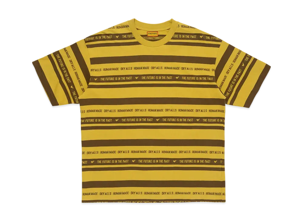 HUMAN MADE Striped T-Shirt "Yellow"
