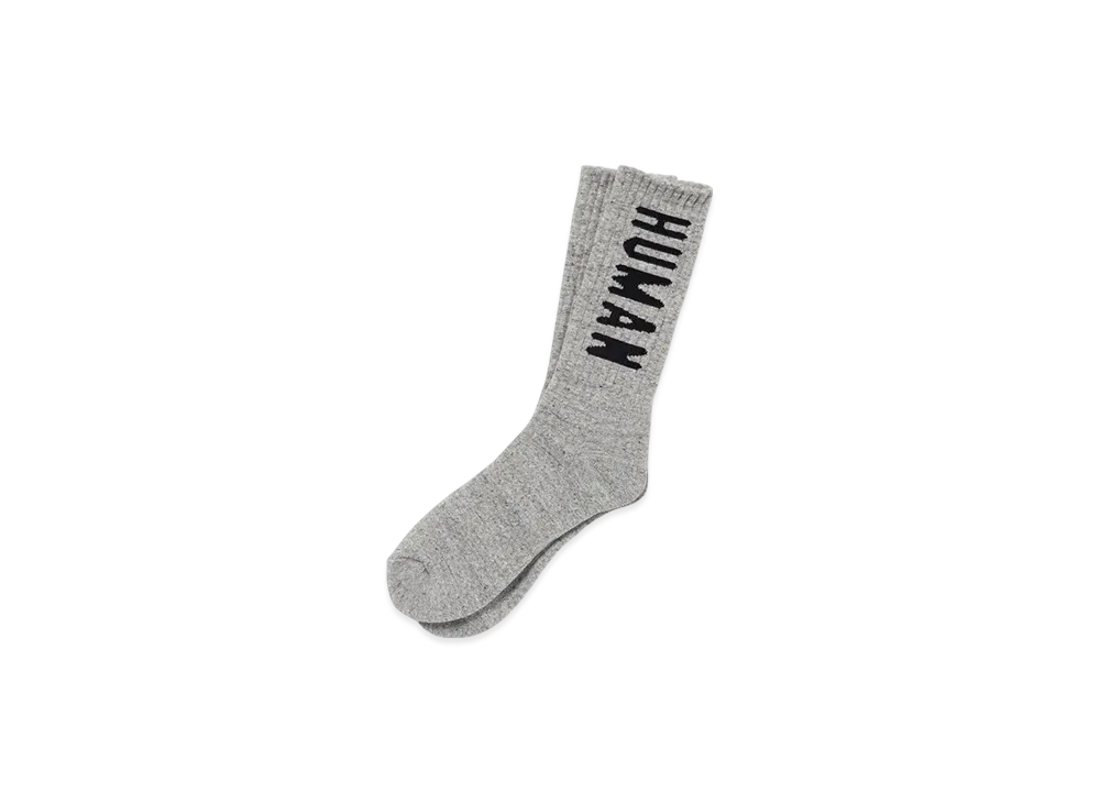 HUMAN MADE HM Logo Socks "Gray" HM29GD062