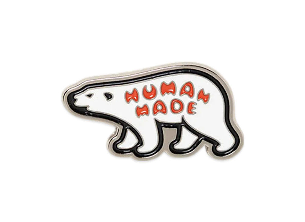 HUMAN MADE Animal Pins "White"
