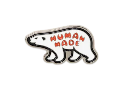 HUMAN MADE Animal Pins "White"