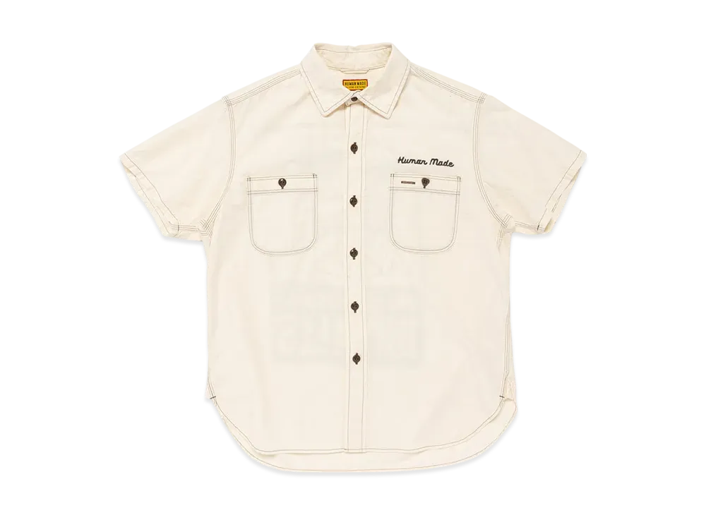 HUMAN MADE Chambray S/S Shirt "Beige"