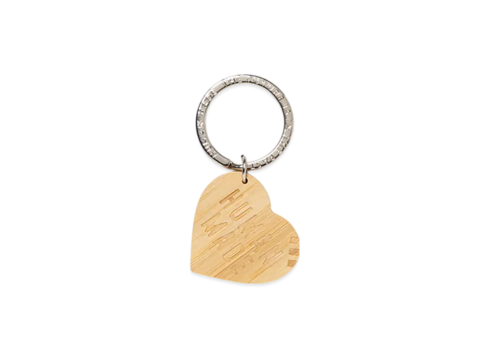 HUMAN MADE Heart Bamboo Keyring "Beige"