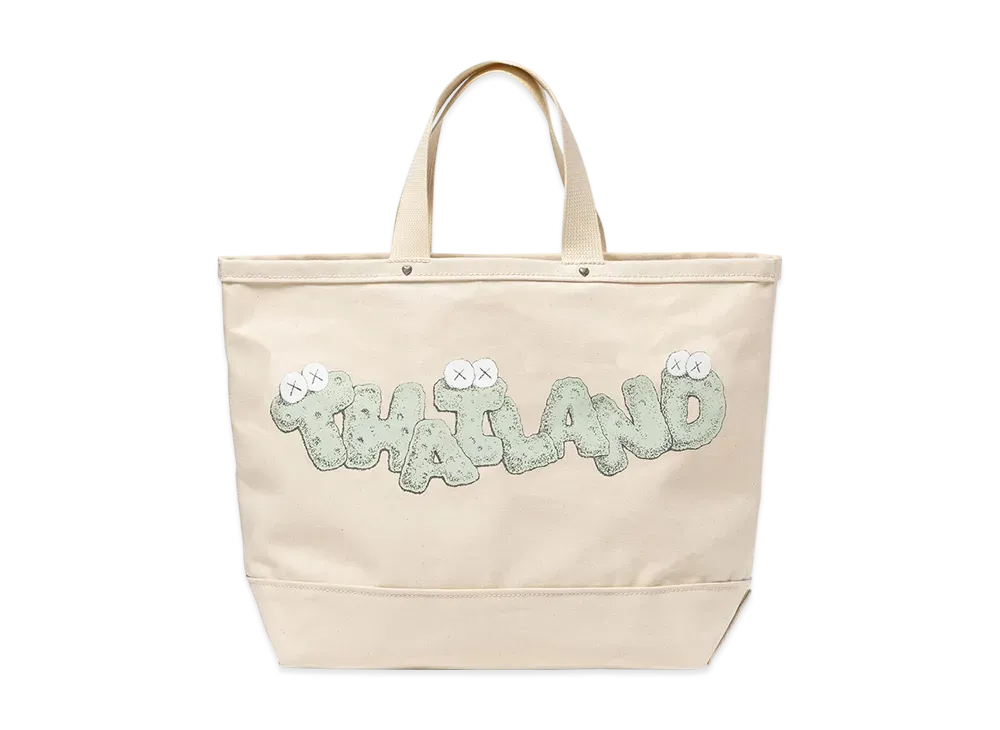 HUMAN MADE x KAWS: HOLIDAY THAILAND Tote Bag "White"