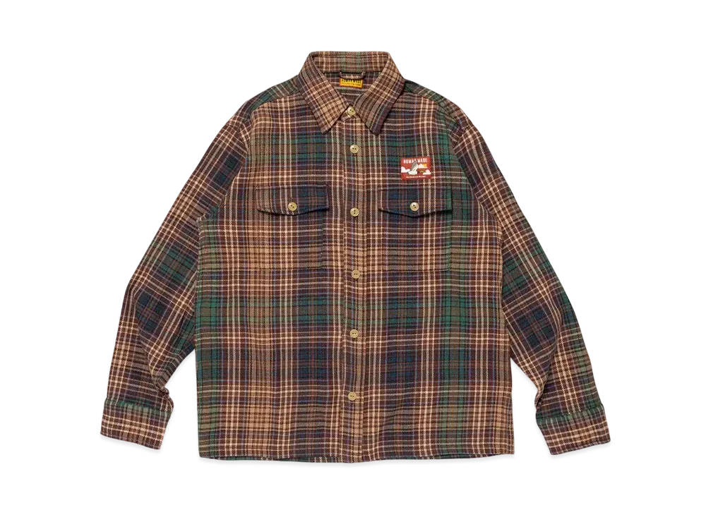 HUMAN MADE Check Shirt "Brown"