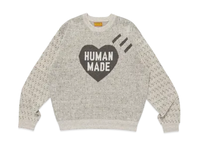 HUMAN MADE Heart Knit Sweater "Gray"