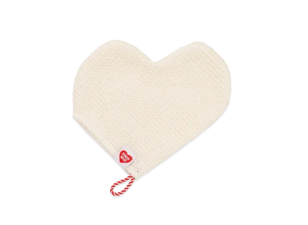 HUMAN MADE Heart Silk Wash Mitten "White"