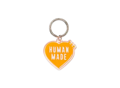 HUMAN MADE Heart Keyring "Orange"