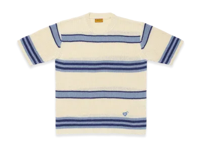 HUMAN MADE Striped S/S Knit "Blue"